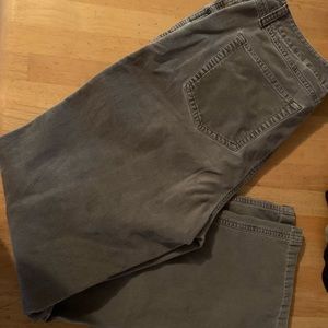 talbots brown corduroy mom jean